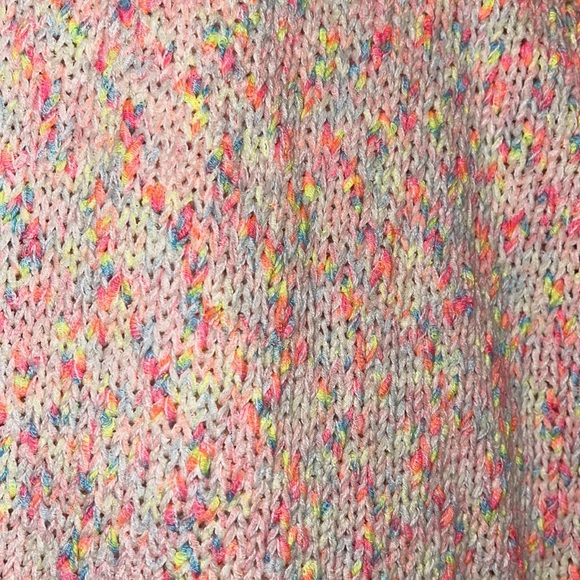 Torrid Pullover Sweater Marled Multi Color Cotton with Blue Flamingo 4/4X/26 - Picture 8 of 8